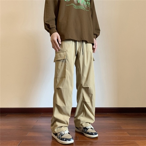 2024秋季新款男伞兵裤速干裤宽松直筒机能工装裤休闲裤K513/P40图片
