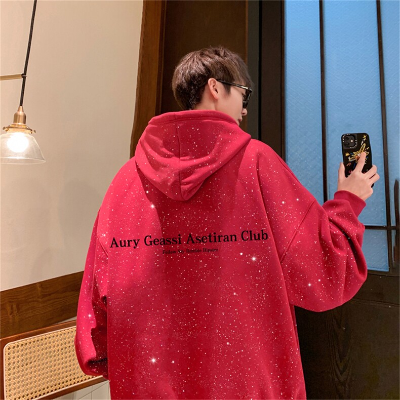 24秋新款高品质满天星亮片连帽卫衣Aury英文印花MWL9110-P50控88图片