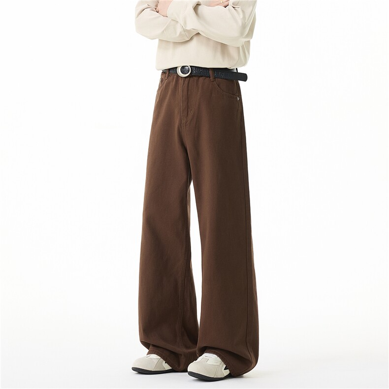 男女基础款牛仔裤重磅水洗港风宽松直筒牛仔裤xz405-k2015-p65，男装牛仔裤，星座405