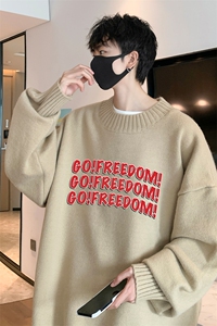半高领毛衣男士大码针织衫男毛线衣男 M18338-P45 加绒款-P65图片