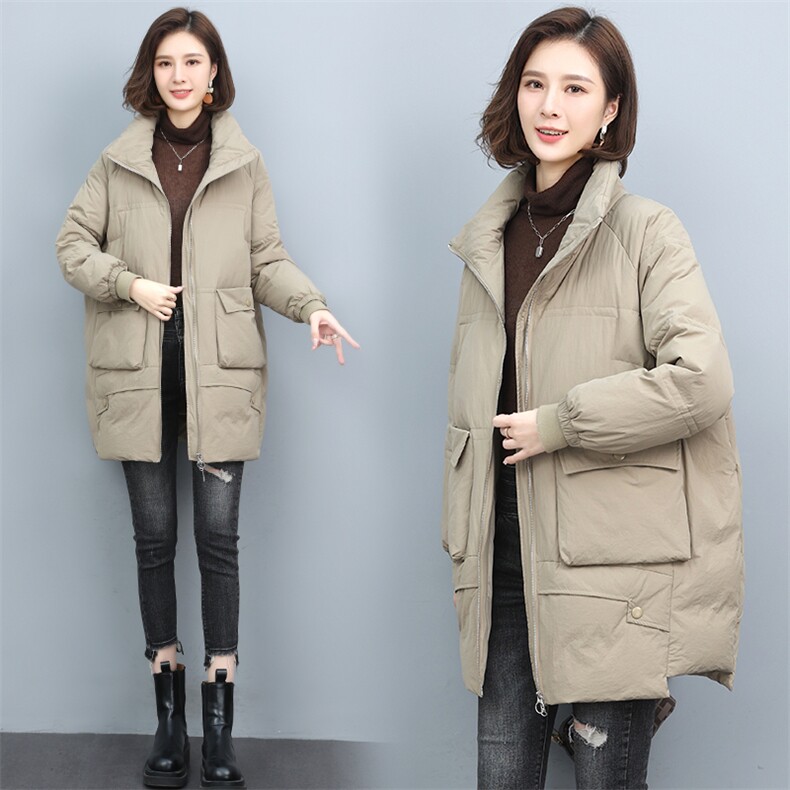 2021年冬季白鸭绒90%立领羽绒服,女装羽绒服,文熹诺