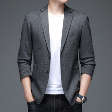 BGW306男式春秋新款长袖针织简约西服休闲商务便服西装单西，男装西服，电商B360