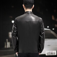 WL2106秋冬新款男士皮衣男山羊皮夹克多口袋P790，男装皮衣，电商B360