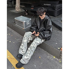 pu皮衣外套男春秋季美式复古连帽夹克潮牌痞帅棒球服WLAK5-p83，男装夹克，星座1008