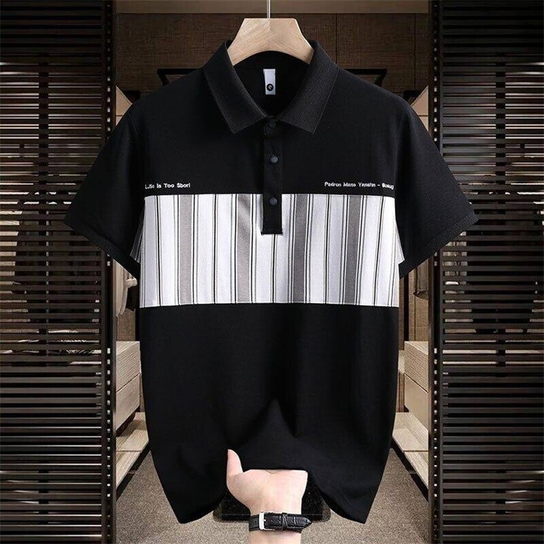 25038-P40夏季时尚休闲T恤男POLO衫欧货潮牌商务休闲短袖T恤,男装Polo衫,电商D310B-1