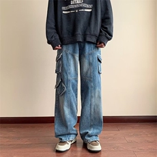 美式牛仔裤男春秋新款休闲直筒裤N605P58，男装牛仔裤，星座1116-2