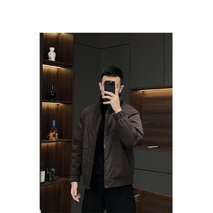 羽绒服时尚立领外套廓形设计款合身加厚保暖夹克上衣yrf089-TP185图片