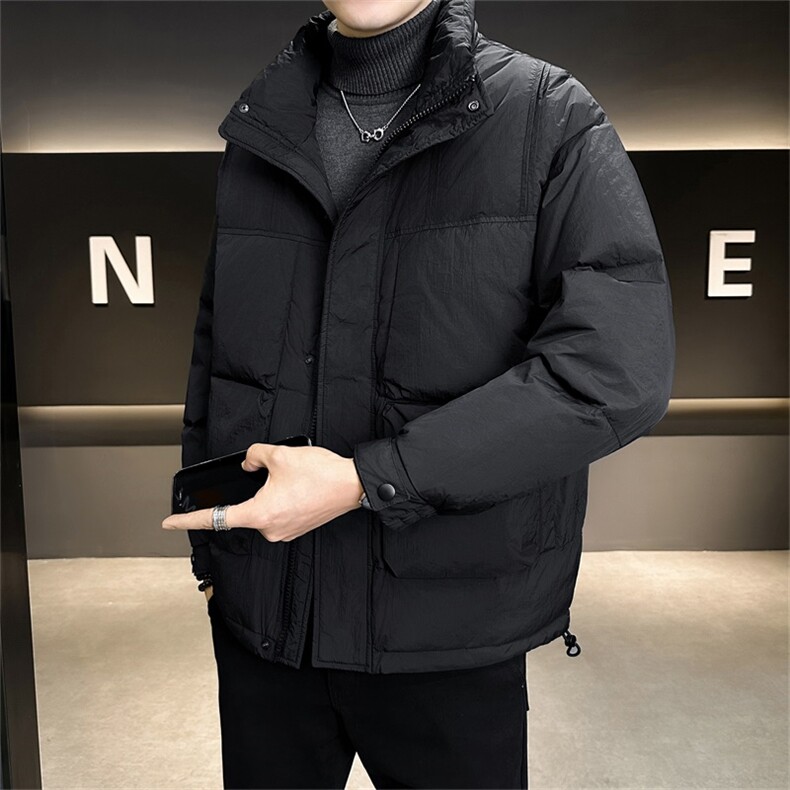 标90白鸭绒店主风轻奢高级感立领羽绒服外套男X8608-P300,男装羽绒服,电商A413