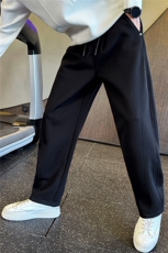 秋冬季加厚款裤子男20255新款美式休闲运动弯刀裤A313-8006-P68，男装休闲裤，电商A313