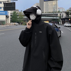 F17-P60山系户外连帽露营夹克外套秋季新款复古防水冲锋衣男，男装夹克，星座512-6