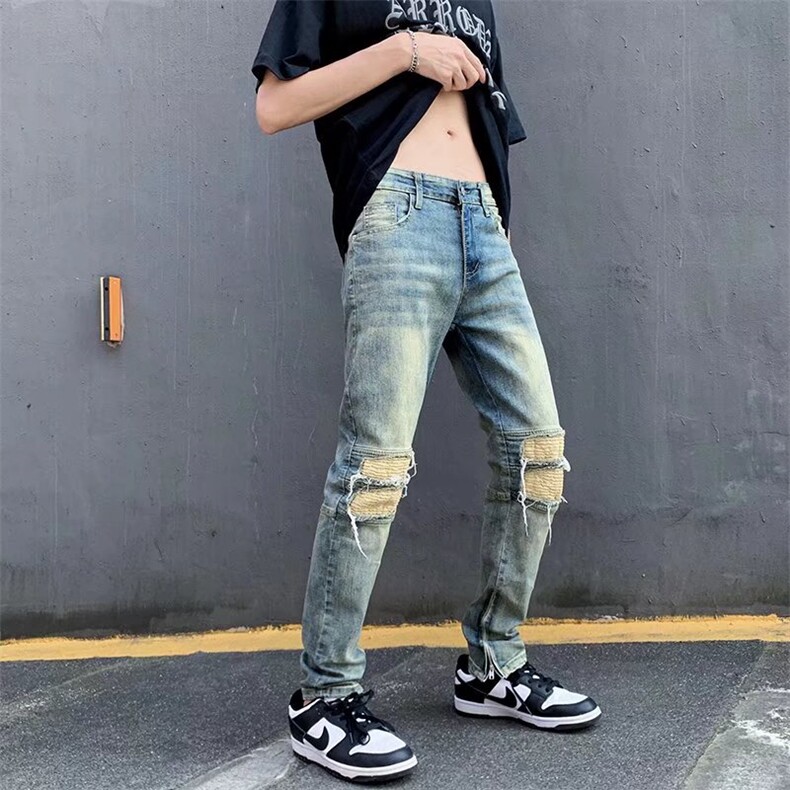 男新款休闲牛仔裤弹力N8804P50,男装牛仔裤,星座1116-2