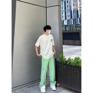 多巴胺水洗高街vibe直筒宽松阔腿五色牛仔裤NZ2310-P55控78图片