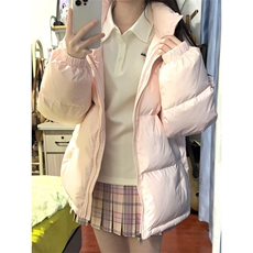 1506-1/M78031/P82法式温柔风粉色立领宽松棉服外套，男装棉衣，星座1506-1