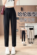 现货哈伦裤女新款宽松弹力高腰显瘦休闲萝卜老爹大码胖mm长裤，女装休闲裤，云美莎专业女裤-全店现货