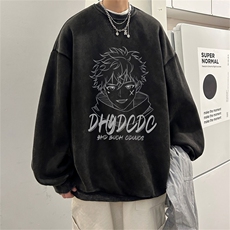DSA028-SXCTV208抖音品质水洗重磅卫衣男高品质65棉圆领卫衣，男装卫衣，电商A028
