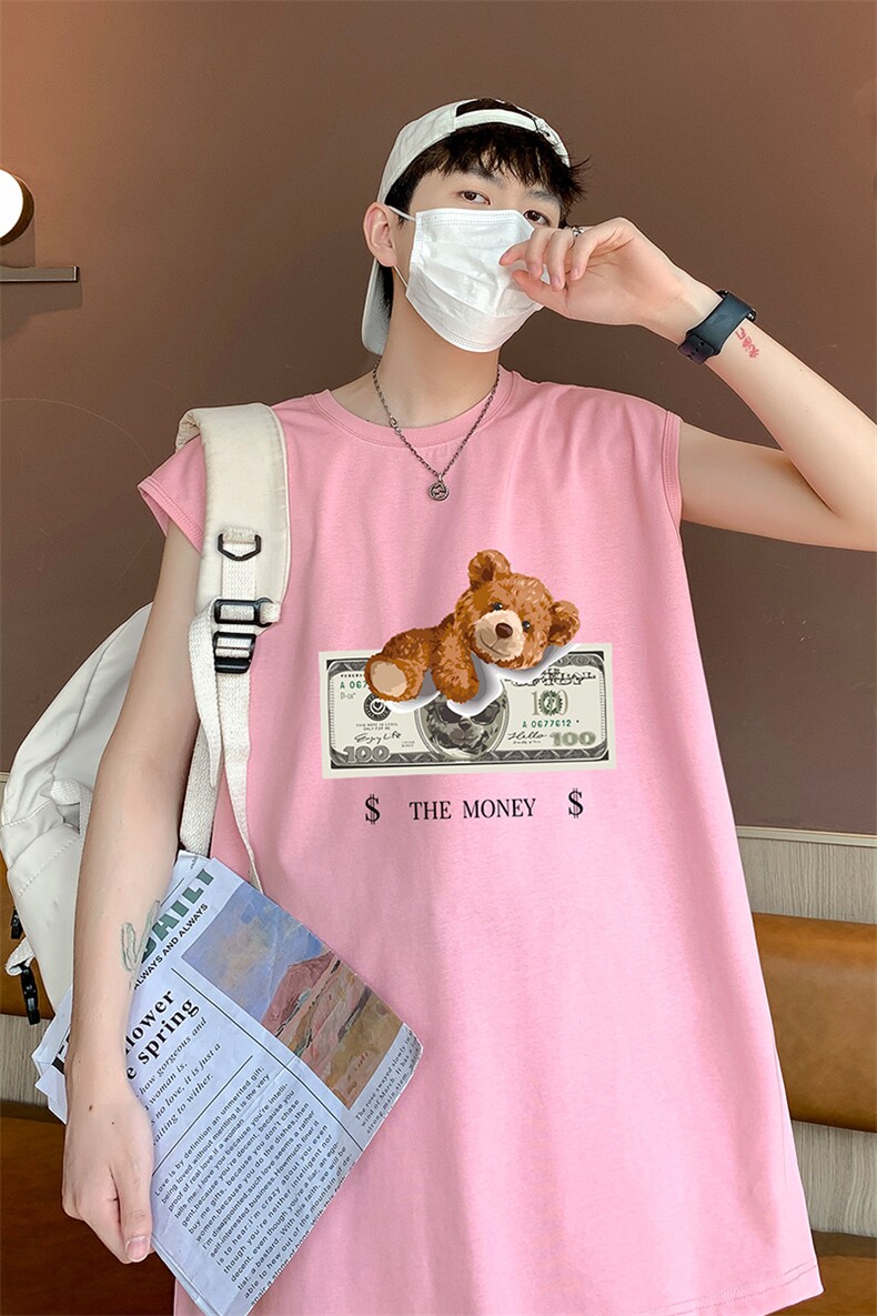 直播抖音得物品质纯棉250克重磅男无袖背心T恤T596P28控39,男装T恤,电商C408(原B339-1)