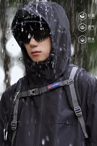 防水冲锋衣 Q2133-TP45 68 春季户外夹克连帽cityboy外套男女图片