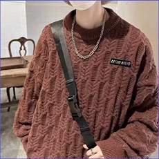 2312-P51文艺慵懒长袖毛衣气质百搭简约时尚流行日系ins潮流，男装针织衫/毛衣，电商B323A