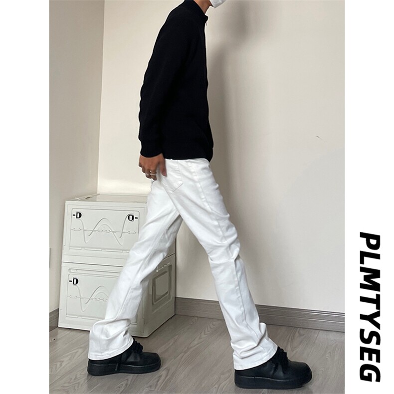 B221美式ins高街暗黑小众修身弹力休闲牛仔裤LK23010-P60控78,男装牛仔裤,电商B221