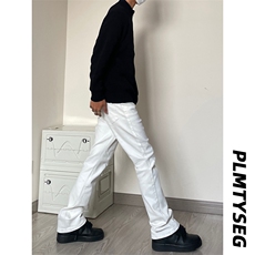 B221美式ins高街暗黑小众修身弹力休闲牛仔裤LK23010-P60控78，男装牛仔裤，电商B221