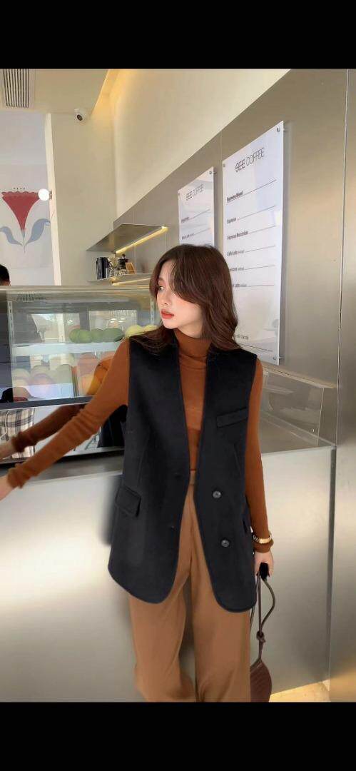 百分百绵阳毛马甲大衣，女装马甲，ZMZF