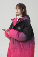 XZ-230-1MY52中性风简约轻奢扎染渐变刺绣休闲连帽棉服P128控158，男装棉衣，星座230-1