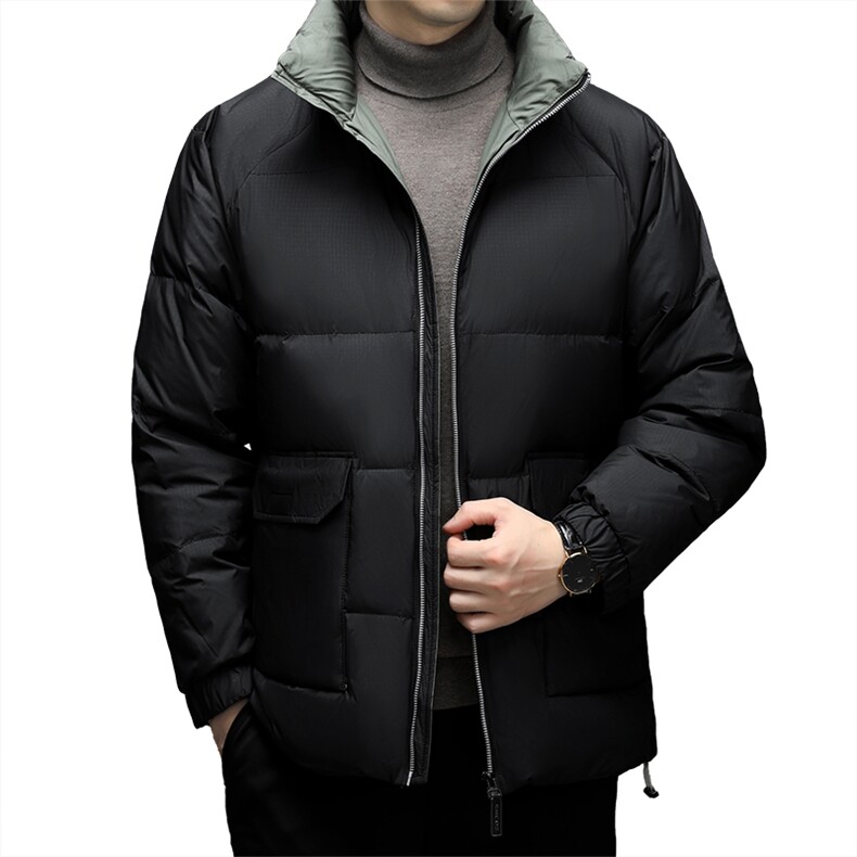 BZW2208钱塘2020-2百搭时尚休闲简约冬季厚款中年男士羽绒服P185,男装羽绒服,钱塘207-2
