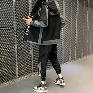 现货工装外套男装休闲运动套装男士夹克韩版潮流衣服D03图片