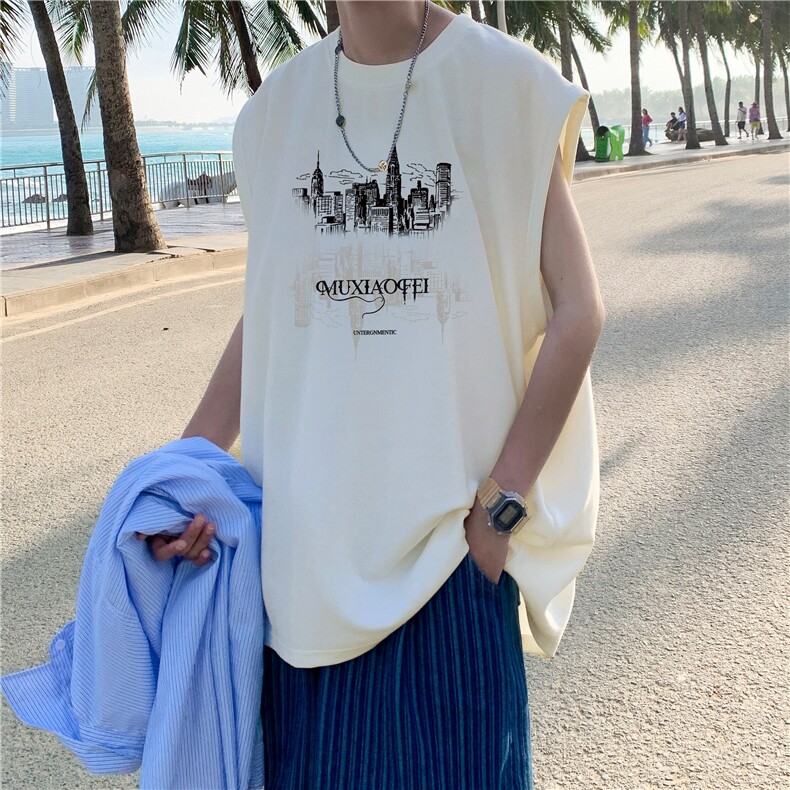 量大图低自动【有货】纯棉背心HD019-1-BX2591-P20，男装背心/马甲，电商019-1