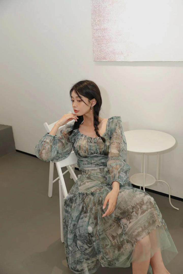 奢牌同款印花…博主范的朦胧氛围感，其它，GN