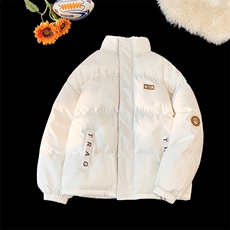 2025立领皮标棉衣棉服小牛津防水面料拼接棉袄面包服1609-P75，男装棉衣，星座207