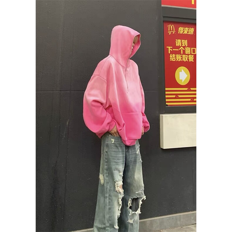现货渐变色卫衣金属拉链设计感连帽上衣外套WY888-P65,女装短外套,星座1213