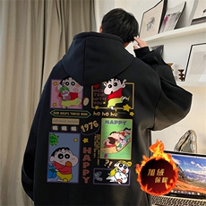 直播品质500克重磅秋冬美式加绒加厚卫衣外套H1372常规P35加绒P40，男装卫衣，电商A486
