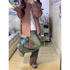【有货】美式复古条纹牛仔裤男女款春秋三条杠裤子G8512HH-特P55，男装牛仔裤，星座1007（原301D）