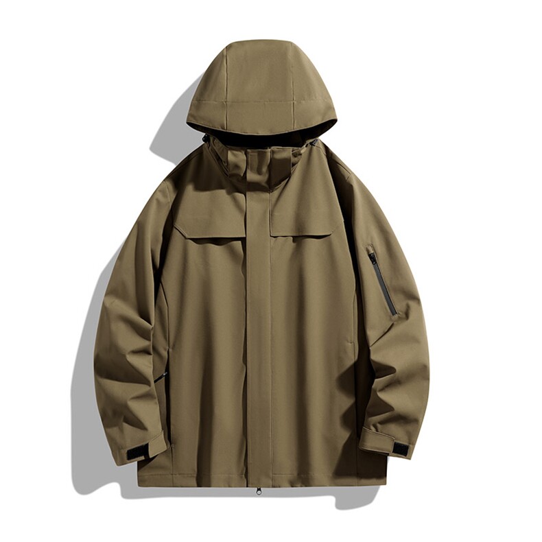 新款男女高品质户外登山服青少年学生冲锋衣夹克外套HS6606,男装夹克,星座1206（原A206）