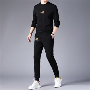 CA9009钱塘2020-2秋冬厚款时尚休闲帅气潮流中青年男士套装P150图片