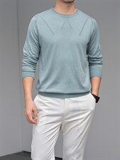 2024春秋薄款男士长袖t恤含羊毛针织打底衫中年人休闲爸爸毛衣P56，男装T恤，钱塘6003A(原)4033A