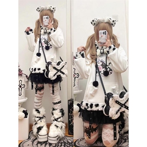 【有货】白色多口袋工装裤男女款美式设计感脏脏裤子A276HH-特P58图片