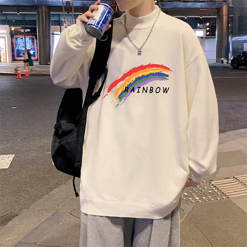 M18064-P45加绒款-P65半高领毛衣男士大码针织衫男毛线衣男,男装针织衫/毛衣,电商A040