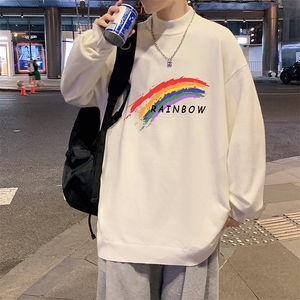 M18064-P45 加绒款-P65半高领毛衣男士大码针织衫男毛线衣男图片