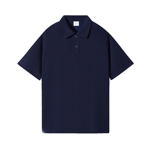 百搭纯色POLO衫男女款大版纯棉打底衫团体班服高克重 品质图片