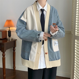 牛仔夹克男大码牛仔外套男茄克9023-p110图片