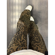【有货】KZA25CC-P55豹纹牛仔裤男直筒美式高街裤子，男装牛仔裤，星座1007（原301D）