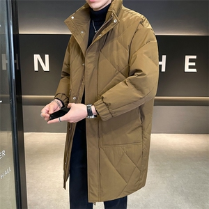 店主风羽绒服男休闲微阔情侣长款外套保暖男女上衣B317/2946/P235图片