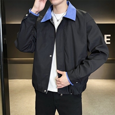 美式格子拼接cleanfit外套男设计感小众高级夹克JK265-P70，男装夹克，星座308B-2