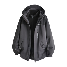 【真正羽绒】90绒带拼色两件套一衣多穿羽绒服LMY65129-P215，男装羽绒服，电商A306