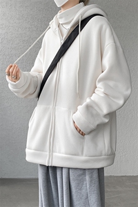8XL-M 高品质！卫衣厚外套男加绒加厚开衫羊羔毛卫衣WY13P68控88图片