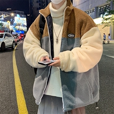 冬季新款加绒加厚棉服羊羔绒百搭保暖ins外套男装MY104P95，男装棉衣，电商A086
