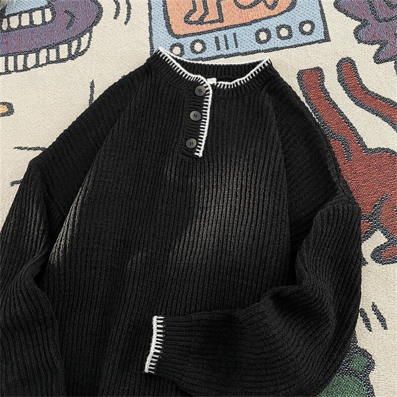 美式复古秋冬套头毛衣M595P53,男装针织衫/毛衣,星座1116-2