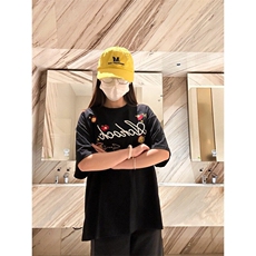 【有货】美式复古刺绣短袖t恤男情侣款TX6168-特P35，男装T恤，星座1007（原301D）